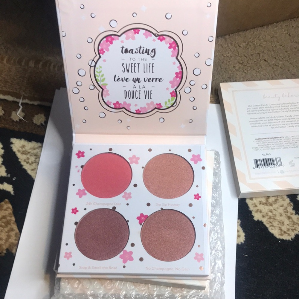 Beauty Bakerie Blush Palette - Pink and Brown Shades 3pc lot bundle